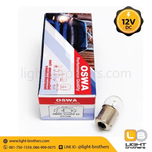 หลอดไฟหรี่ OSWA (ออสว่า) ขั้วเขี้ยว 1 จุด 12V 10W - Image 5